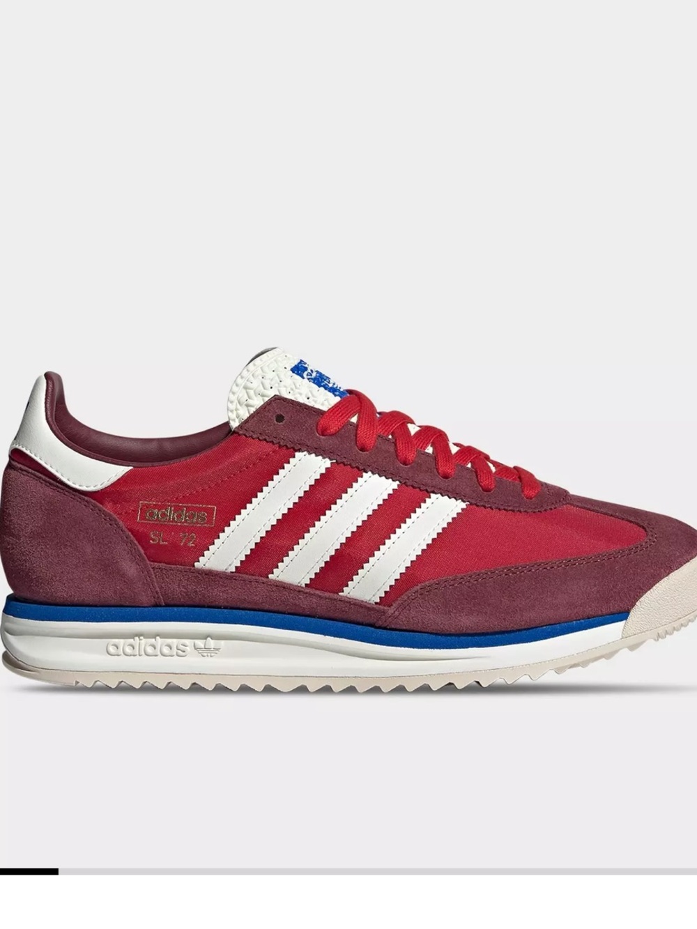 adidas SL 72 Runner in Red, Burgundy & White